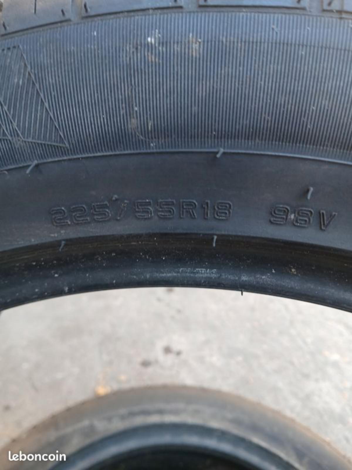 2 pneus 225/55r18 98v